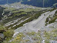 Torre di Fraele - 1999 Kehren + Blick ins Tal