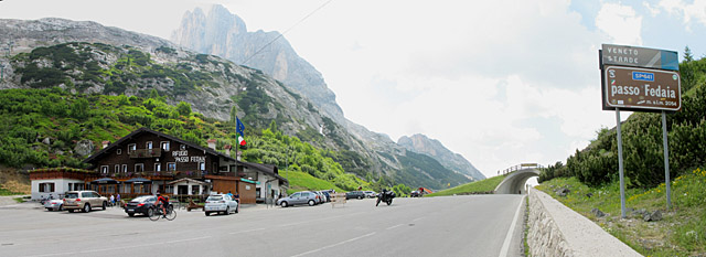 Fedaia - Passhöhe Ostseite Rifugio Pano