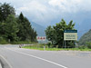 Predil - Südrampe oben Schild Nationalpark