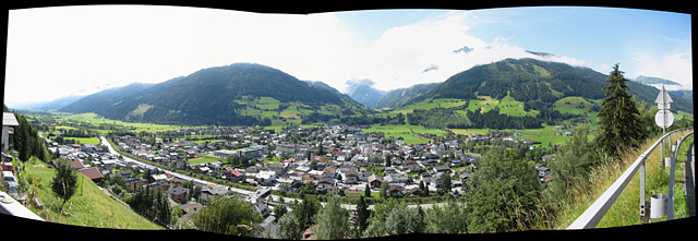 Thurn - Südrampe unten Mittersill Pano