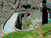 Schöllenen - Teufelsbrücke die alte 3D