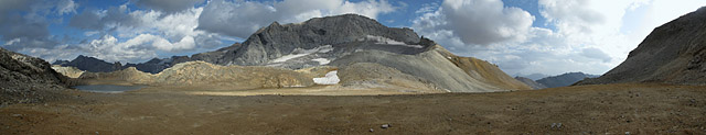 Sommeiller - Passhöhe Pano oben See komplett