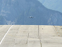 Sarenne - Westrampe oben Flughafen Fliegeranflug