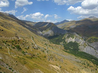 Sarenne - Ostrampe oben kahle Landschaft