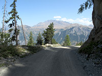 Solude - Ostrampe oben Straße Berge