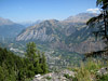 Solude - Ostrampe oben Talblick und Alpe d'Huez