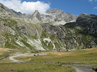 Sommeiller - Mitte Rifugio von Kreuzung aus