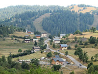 Couillole - Westrampe unten Blick auf Beuil