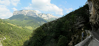 Goulets - Westseite Berg Straße Pano