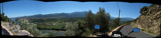 Marcelvol - Südrampe Mitte Talblick Pano