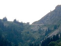 Colombiere - Nordrampe oben Blick zur Passhöhe Zoom