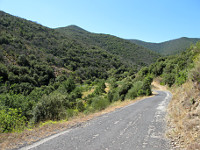 Couloumines - Nordrampe oben Straße