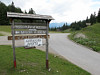 Pura - Passhöhe Schild Blick Richtung Rifugio