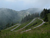 Monte Zoncolan - Westrampe oben letzten Kehren