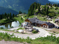 Manghen - Passhöhe Rifugio von oben 2010