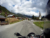 Morgins - Westrampe oben Dorfstraße Helmcam