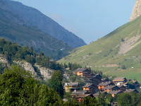 Colombiere - Südrampe oben Blick zur Passhöhe