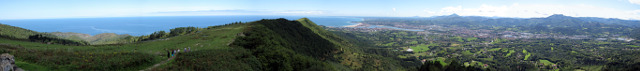Jaizkibel - Ostrampe oben Aussichtspunkt Panorama
