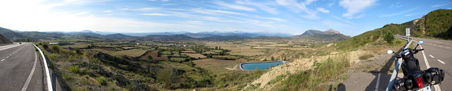 Santa Barbara - Nordrampe oben Aussicht Pano