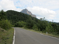 Oroel - Nordrampe unten Blick auf Oroel