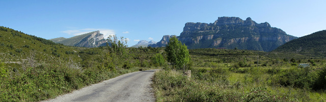 Vio - Westseite Berge im Süden Panorama