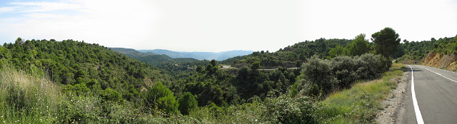 Pino - Südrampe oben Landschaft Panorama