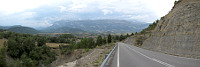 La Fueva - Nordseite unten Blick auf Sierra Ferrera Pano