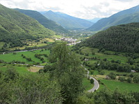 Cotefablo - Ostrampe oben Talblick Ort Broto