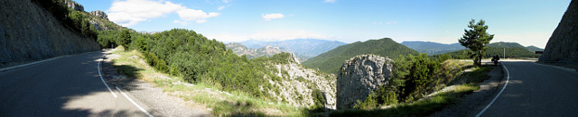 Boixols - Passhöhe Panorama von oben