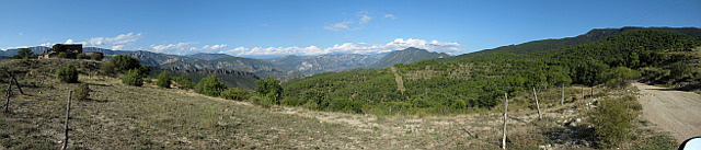 Aubenc - Anhöhe Panorama