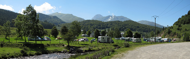 Aspin - Westrampe Mitte Campingplatz Pano