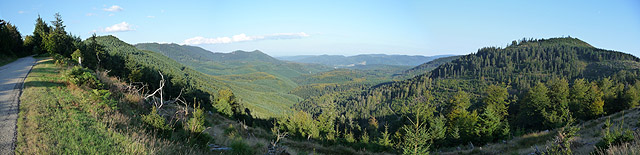 Donon - Nordrampe Panorama Richtung Osten