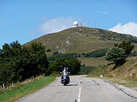 Grand Ballon - Südrampe oben Ballon und Bike