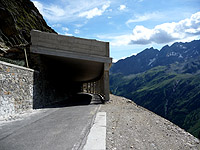 Gavia - Südrampe Tunnelausfahrt Galerie