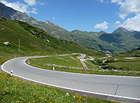 San Bernardino - Nordrampe Mitte Blick ins Tal